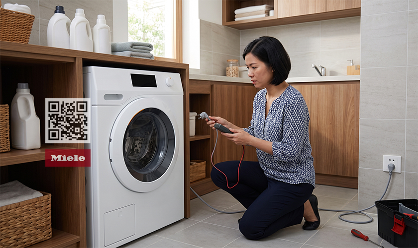 Máy giặt Miele không vào điện: 5 Nguyên nhân & Cách xử lý 4 Tự sửa lỗi không vào điện ở máy giặt Miele