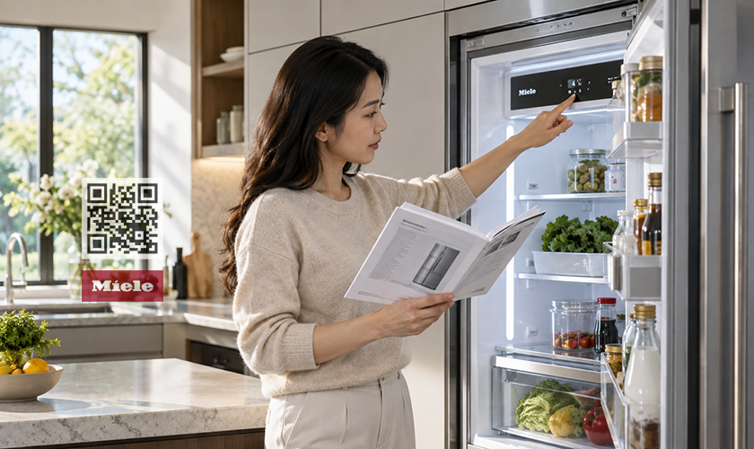 Tủ lạnh Miele không lạnh: 6+ Nguyên nhân & Cách khắc phục 10 Đối chiếu hướng dẫn sử dụng khi điều chỉnh tủ lạnh Miele.