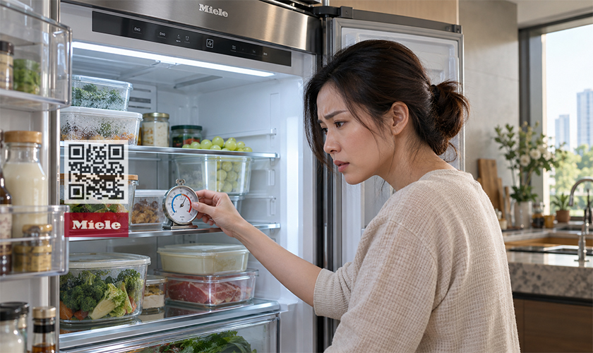 Tủ lạnh Miele không lạnh: 6+ Nguyên nhân & Cách khắc phục 6 Kiểm tra nhiệt độ để nhận biết tủ lạnh Miele không lạnh